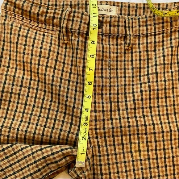 Madewell Plaid Slim Emmet Wide Leg Crop Pants Size 28 - Picture 11 of 15